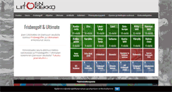 Desktop Screenshot of joenliitokiekko.com