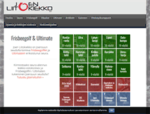 Tablet Screenshot of joenliitokiekko.com